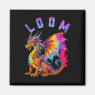 Funny Dragon Loom Lovers für Männer Frauen stellen Magnet