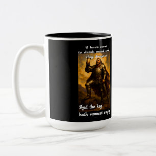 Funny Dragon slayer meker drinker Spaß Fantasy Art Zweifarbige Tasse