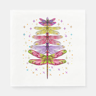 Funny Dragonfly Weihnachtsbaum Serviette