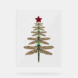 Funny Dragonfly Weihnachtsbaumschmuck Leopard Acrylschild