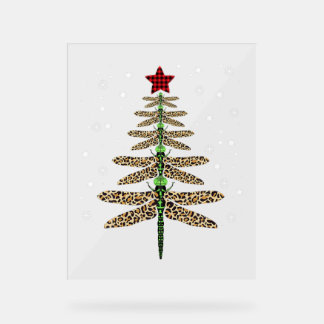 Funny Dragonfly Weihnachtsbaumschmuck Leopard Acrylschild