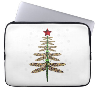Funny Dragonfly Weihnachtsbaumschmuck Leopard Laptopschutzhülle