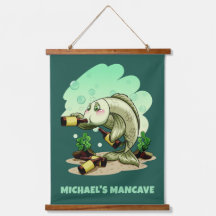 Funny Drink Fisch Sondertext & Farbe