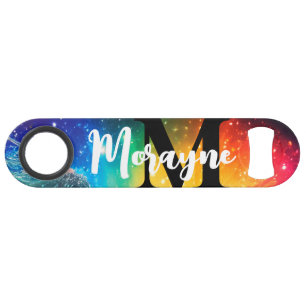 Funny Drink Game Rainbow Krawatte-Dye Glitzer Gala Speed Flaschenöffner