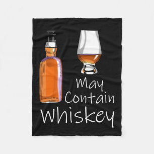 Funny Drink May enthält Whiskey Fleecedecke