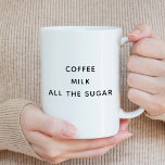 Funny Drink Preference Kaffeetasse<br><div class="desc">Kaffeepause Tasse</div>