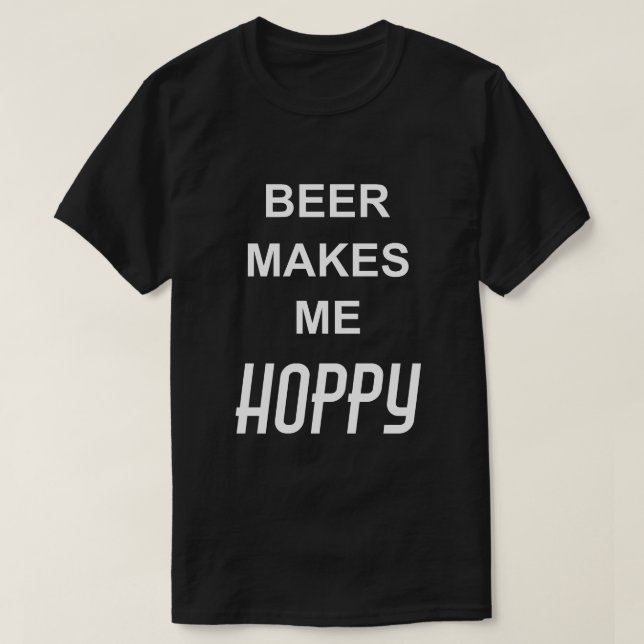 Funny Drink Zitat BIER MACHT MIR HOFFNUNG T-Shirt (Design vorne)