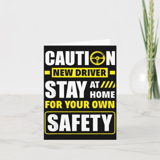 Funny Driver's License New Driver  Karte (Vorderseite)