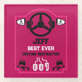 Funny Driving Instructor Gift Glasuntersetzer