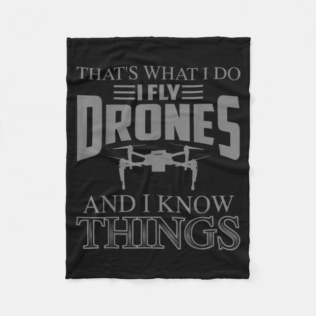 Funny Drone Art For Men Women Boys Drone Racing Dr Fleecedecke (Vorderseite)