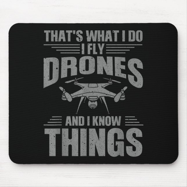 Funny Drone Art For Men Women Boys Drone Racing Dr Mousepad (Vorne)