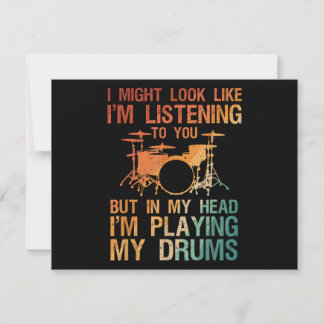 Funny Drummer Art for Men Drum Player Percus