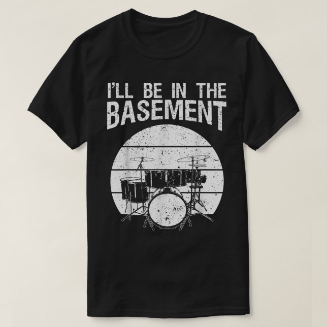 Funny Drummer Art for Men Drum Set Drumming  T-Shirt (Design vorne)