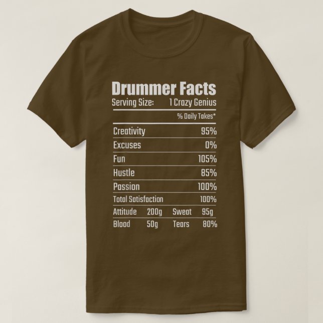 Funny Drummer bedeutet Musikstudentin Musician Dru T-Shirt (Design vorne)
