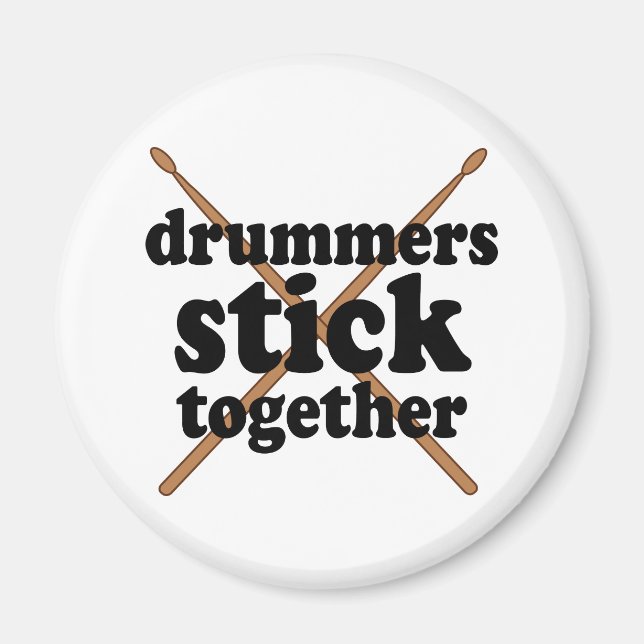 Funny Drummer Magnet (Vorne)