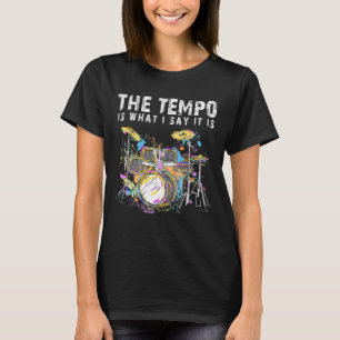 Funny Drummer Quote Drumset Rock Band Musiker T-Shirt