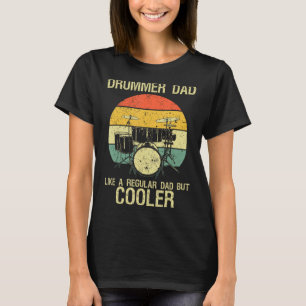 Funny Drummer Vater Art für Männer trommeln Daddy T-Shirt
