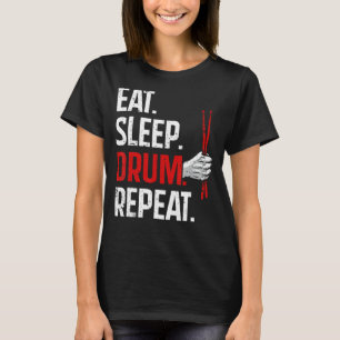 Funny Drumming Design Damen Drummer Drummi T-Shirt