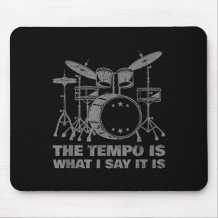 Funny Drumming Kunst für Männer Drumline Drum Set Mousepad