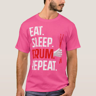 Funny Drumming Kunst für Männer Drumline Drum Set T-Shirt
