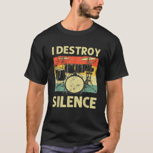 Funny Drumming Kunst für Männer Drumline Drum Set T-Shirt