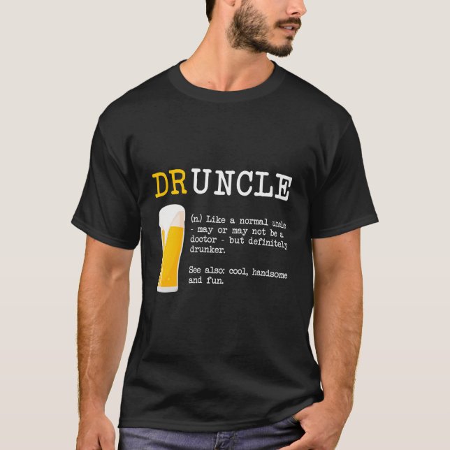 Funny Drunckle Druncle Shirt - Wörterbuch Definiti (Vorderseite)
