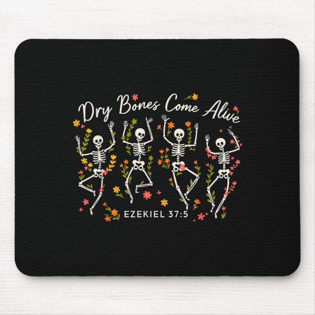 Funny Dry Bones Come Alive Ezekiel 37_5 Skeleton C Mousepad (Vorne)