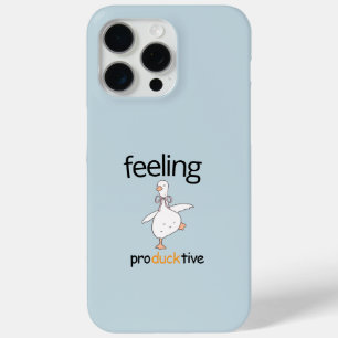 Funny Duck Custom Text Gefühl Producktive Blue Case-Mate iPhone Hülle