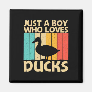 Funny Duck Design für Boys Kids Duck Bauer Huntin Magnet