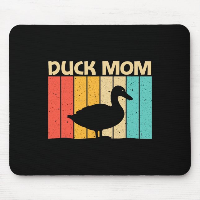 Funny Duck Design Mama Mutter Duck Bauer Hunti Mousepad (Vorne)