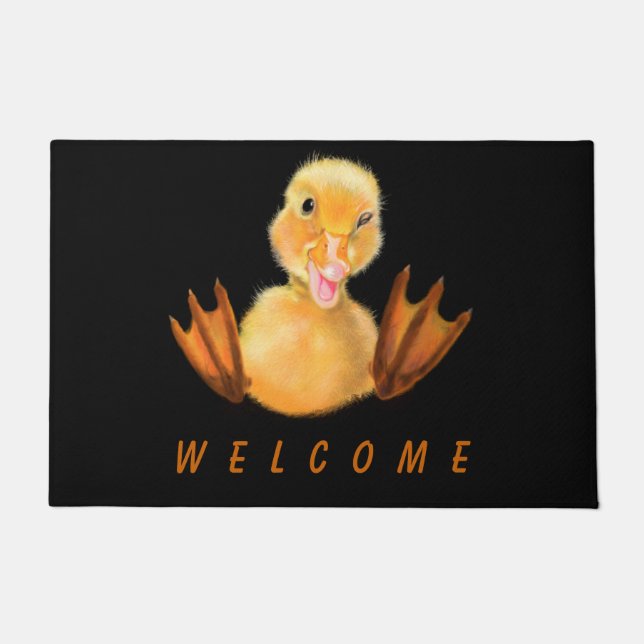 Funny Duck Doormat Funny Fußmatte (Vorderseite)
