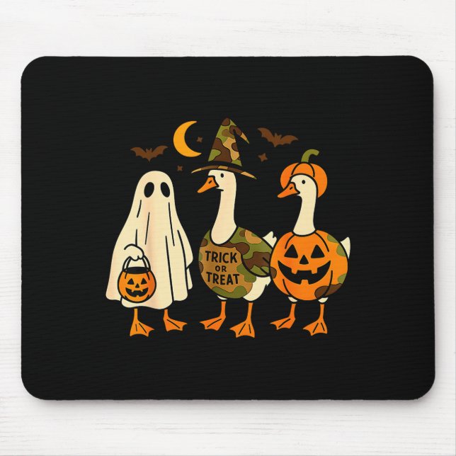 Funny Duck Duck Boo Halloween Costume Duck  Mousepad (Vorne)