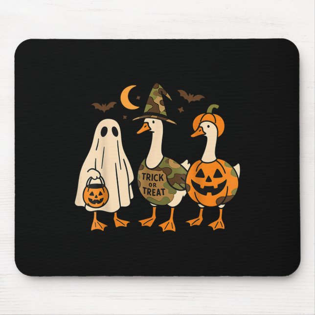 Funny Duck Duck Boo Halloween Costume Duck  Mousepad (Vorne)
