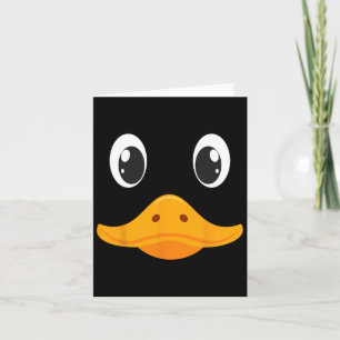 Funny Duck Face Kostüm für Männer Erwachsene Kinde Karte