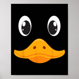 Funny Duck Face Kostüm für Männer Erwachsene Kinde Poster