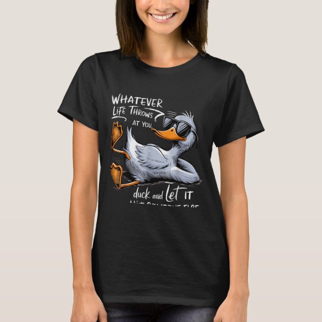 Funny Duck Graphic Tee Men Women Funny Quote  (Vorderseite)
