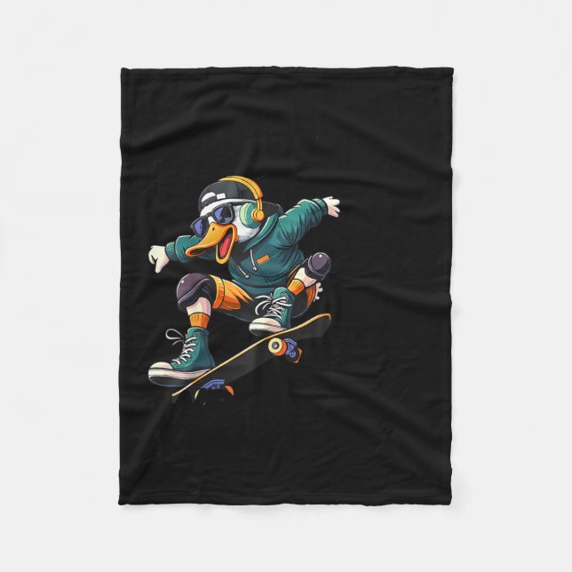 Funny Duck Graphic Tees Men Women Teens Funny Quot Fleecedecke (Vorderseite)