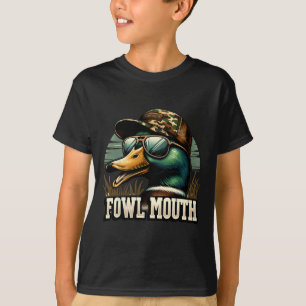 Funny Duck Hunter Shirt Fowl Mouth Duck Jagd Go