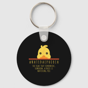 Funny Duck Jagd Anatidaephobia Farm Animal Duck Schlüsselanhänger