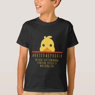 Funny Duck Jagd Anatidaephobia Farm Animal Duck T-Shirt