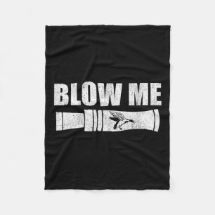 Funny Duck Junting Blow Me Duck Call Waterfowl Hun Fleecedecke