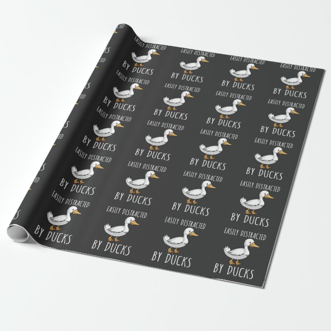 Funny Duck Lover Bird Watfan Geschenkpapier (Ungerollt)