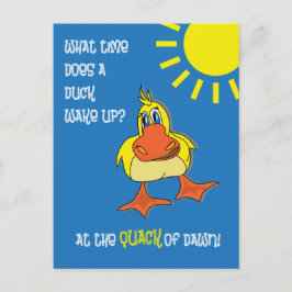 Funny Duck Riddle für Kinder Postkarte
