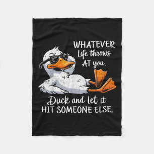 Funny Duck Shirt Funny Zitat Grafische T-Shirts fü Fleecedecke