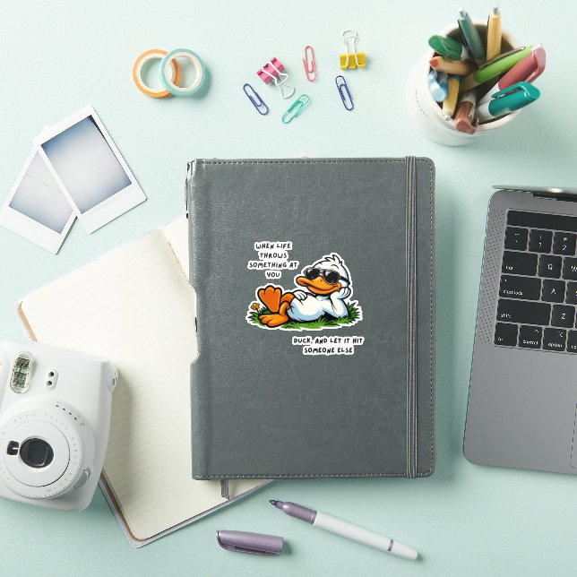 funny duck stickers (Couverture iPad)