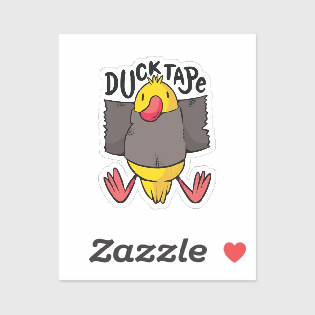 Funny Duck Tape Aufkleber (Blatt)