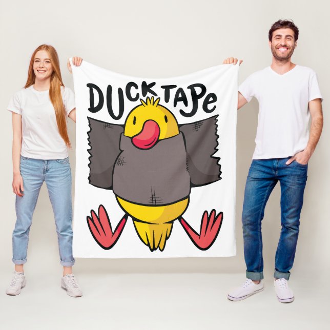 Funny Duck Tape Fleecedecke (Beispiel)
