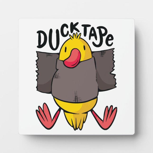 Funny Duck Tape Fotoplatte (Vorderseite)