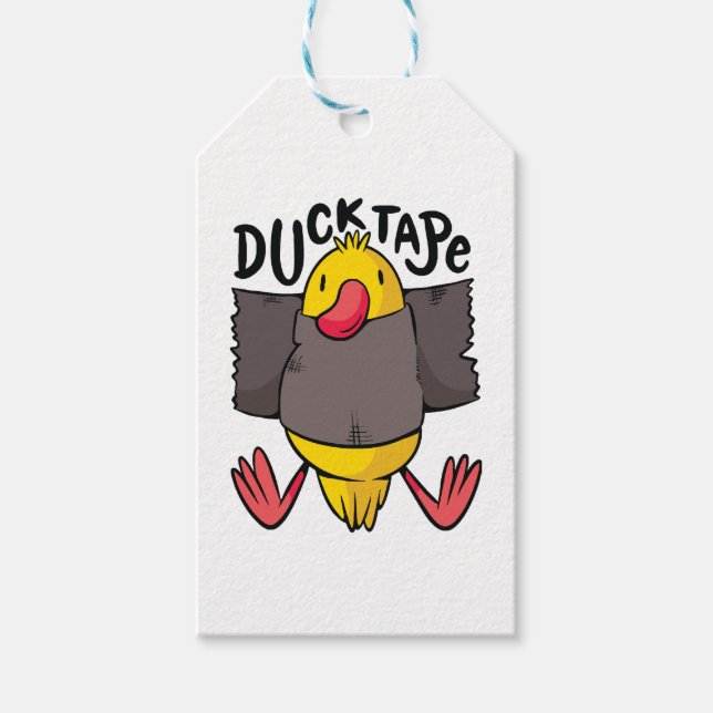 Funny Duck Tape Geschenkanhänger (Vorderseite)