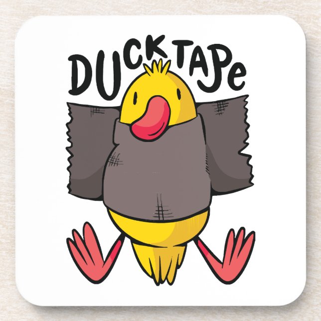 Funny Duck Tape Getränkeuntersetzer (Vorderseite)